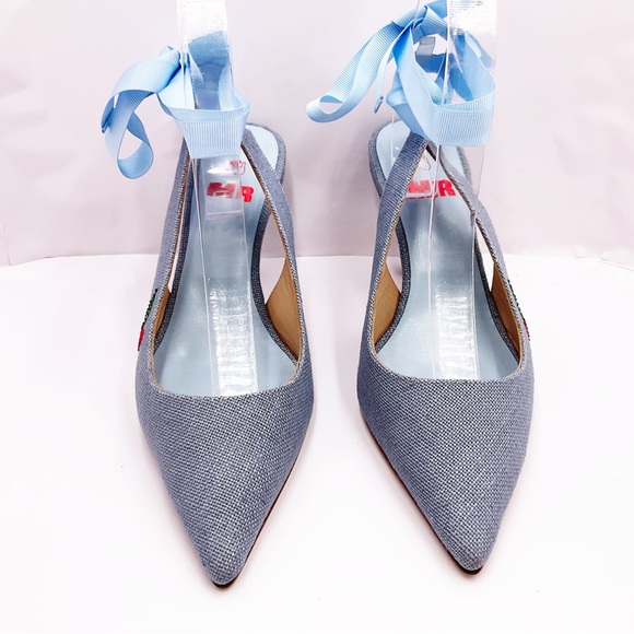 🆕{MR Man Repeller} Pacha Sling Back Kitten Heels - Picture 7 of 16
